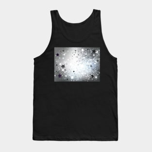 Silver Background with Stars Tank Top